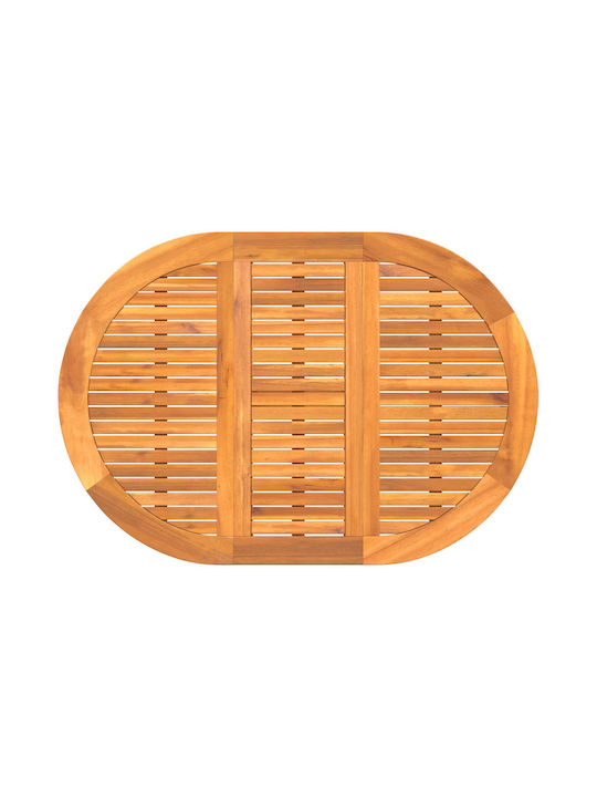 Outdoor Table Made of Acacia Foldable Acacia 110x60x72cm