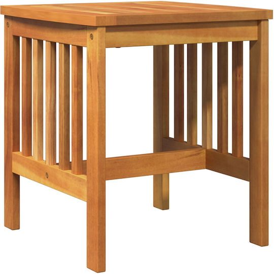 Sitting Room Table for Small Outdoor Spaces Made of Acacia Brown Acacia 45x45x50cm