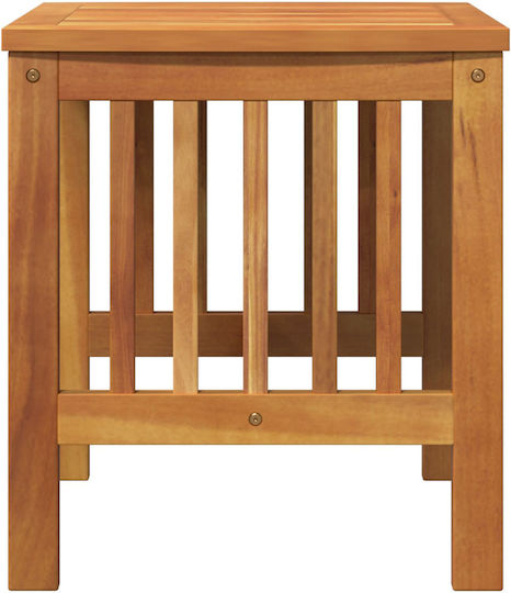 Sitting Room Table for Small Outdoor Spaces Made of Acacia Brown Acacia 45x45x50cm