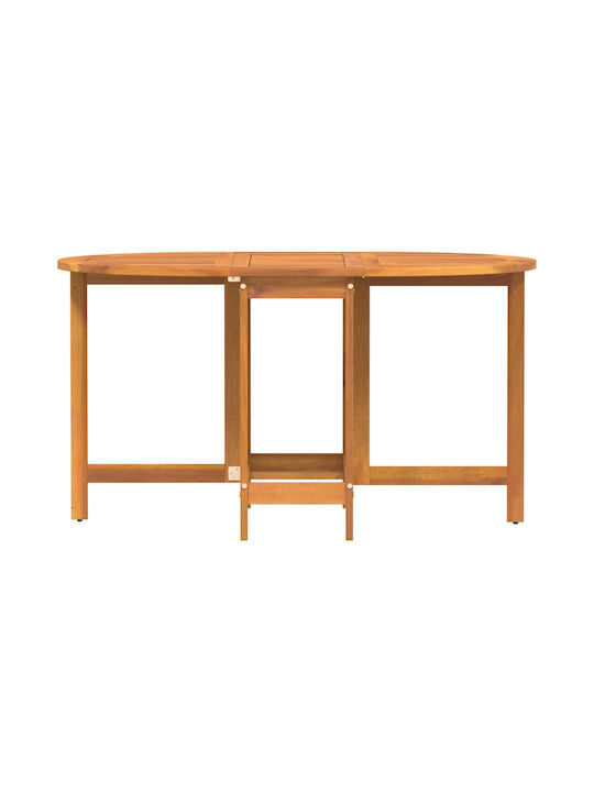 Outdoor Table Made of Acacia Foldable Acacia 110x60x72cm