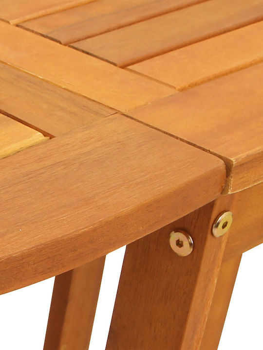 Outdoor Table Made of Acacia Foldable Acacia 110x60x72cm