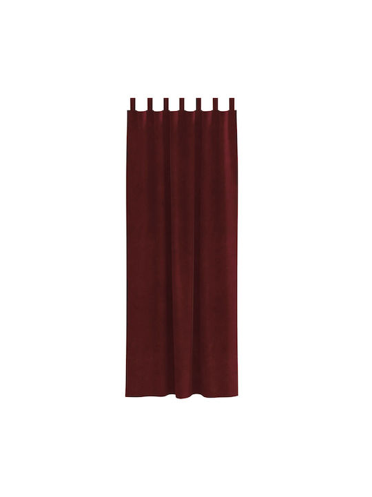vidaXL Burgundy Blackout Curtains Set with Tab Top 140x225cm