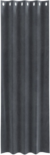 vidaXL Σετ Κουρτίνες με Τιράντες Γκρι 140x225εκ.