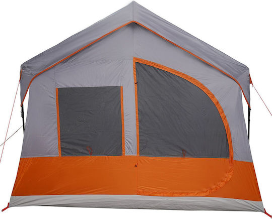 vidaXL Sommer Campingzelt Grau Für 10 Personen 620x322x240cm