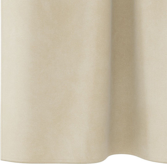vidaXL Set Curtains with Tab Top Beige 140x260cm