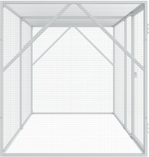 vidaXL Bird Cage 102x208x108cm. Gray