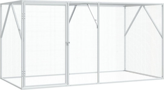 vidaXL Bird Cage 102x208x108cm. Gray