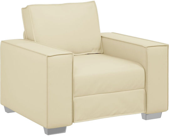 din Piele Ecologică Cremă 99x78x84cm
