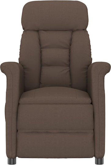 Πολυθρόνα Relax Massage με Υποπόδιο Καφέ 70.5x96.5x95cm