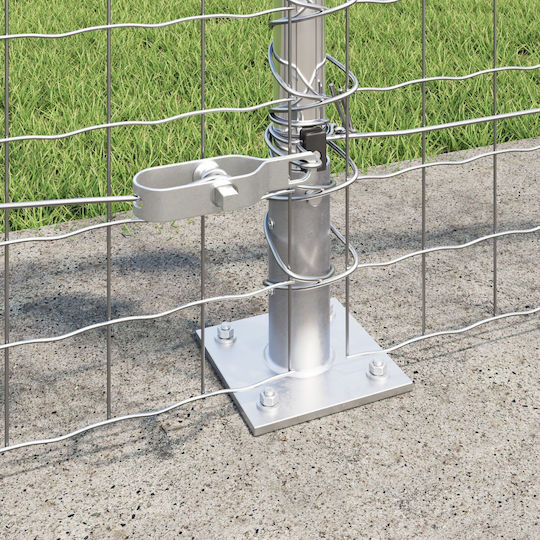 vidaXL Draht für Gartenzaun aus Stahl 3.2x3.2x110cm 26Stück Silver
