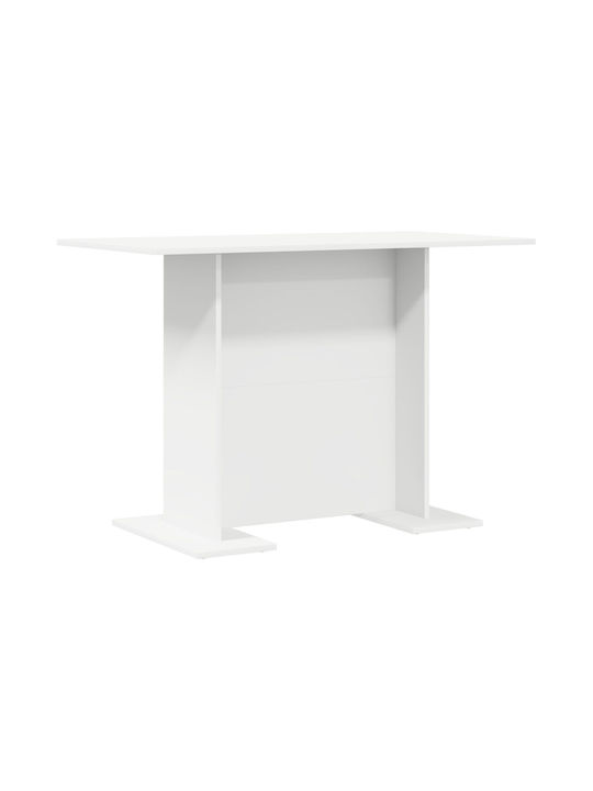 Table Dining Room Wooden White 110x60x75cm