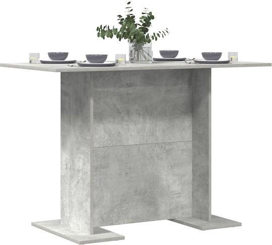 Tisch Speisesaal Holz Gray 110x60x75cm