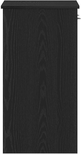 Desk Wooden Black Oak 80x40x75cm
