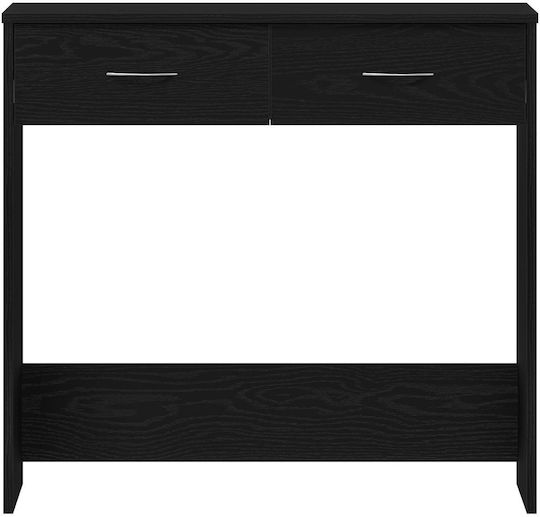 Desk Wooden Black Oak 80x40x75cm