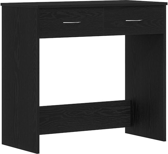Desk Wooden Black Oak 80x40x75cm
