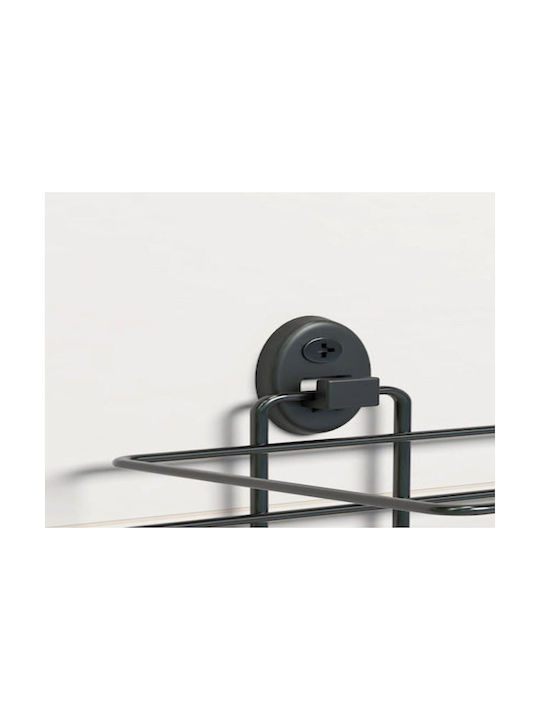 Femmit Wall-Mounted Metal Snap-On Kitchen Paper Holder & Space Organizer 14x10x30 Cm Matte Berry