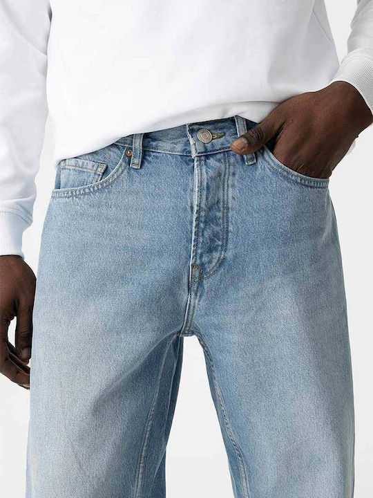 Ανδρικό Παντελόνι Τζιν με Relaxed Εφαρμογή Light Blue