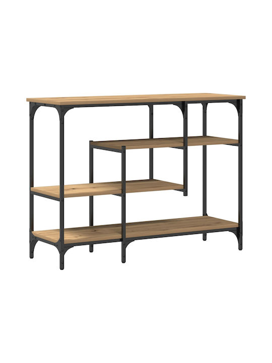 Console Table Wood & Metal Artisan Oak L100xW35xH75cm