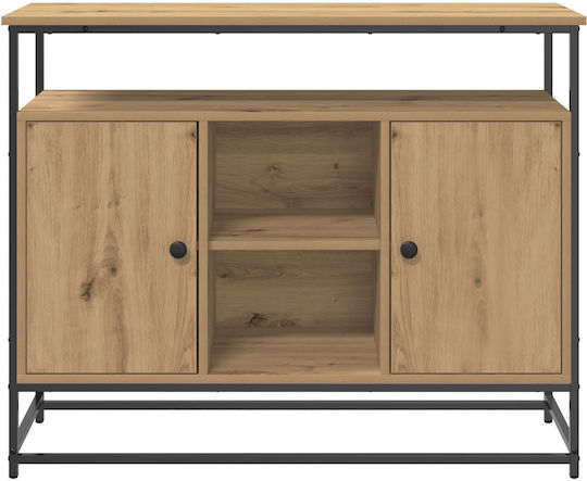 Κονσόλα από Ξύλο & Μέταλλο Artisan Oak Μ100xΠ35xΥ80εκ.