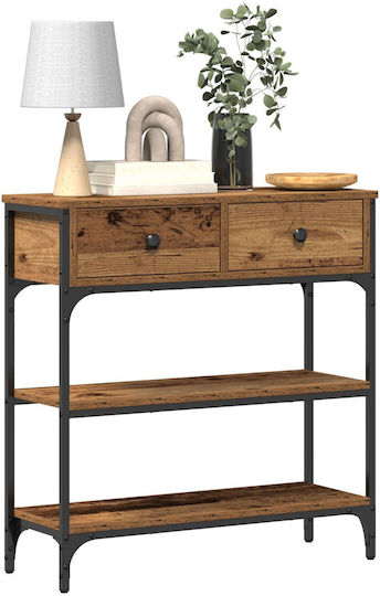 Console Table Wood & Metal L72.5xW25xH75cm