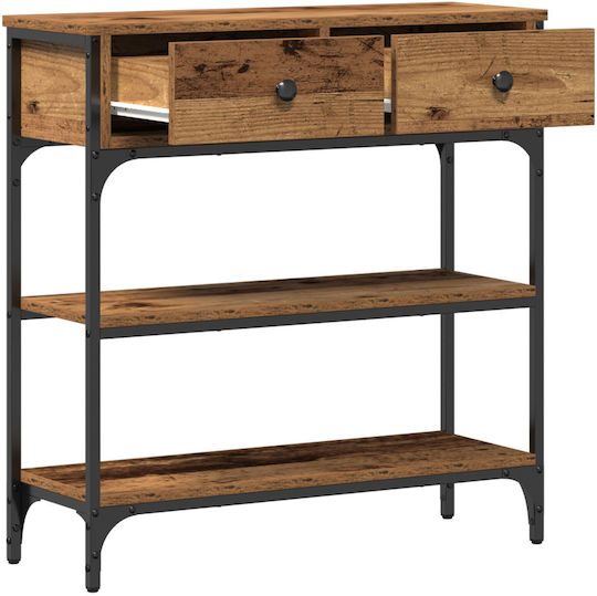 Console Table Wood & Metal L72.5xW25xH75cm
