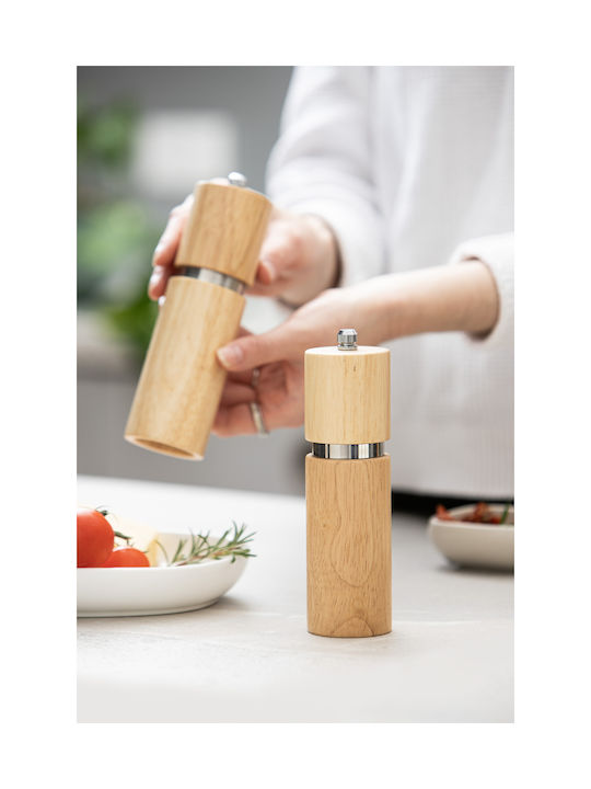 Ladelle Manual Set Spice Mills made of Wood in Beige Color 16.5cm 2pcs