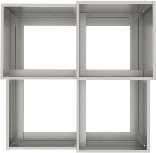vidaXL Ghiveci Metal 80x80x60cm.
