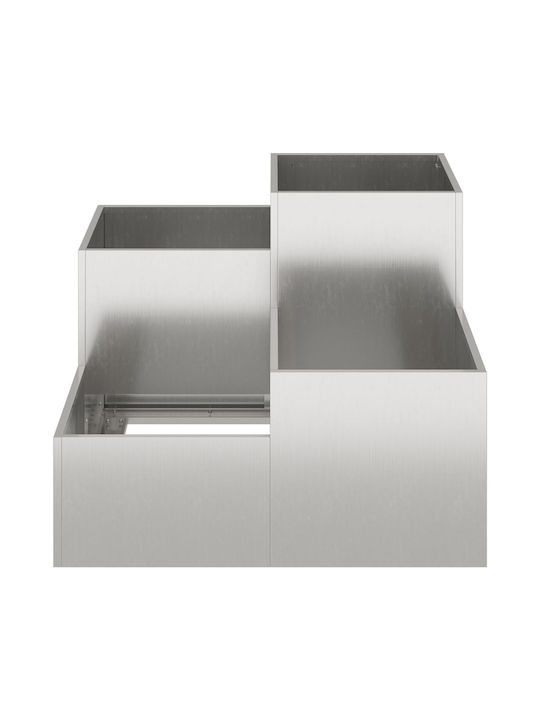 vidaXL Ghiveci Metal 80x80x60cm.