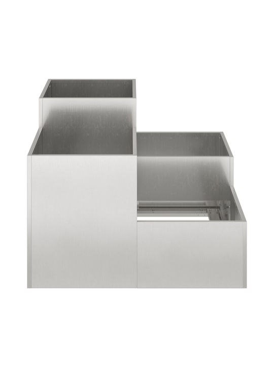 vidaXL Ghiveci Metal 80x80x60cm.