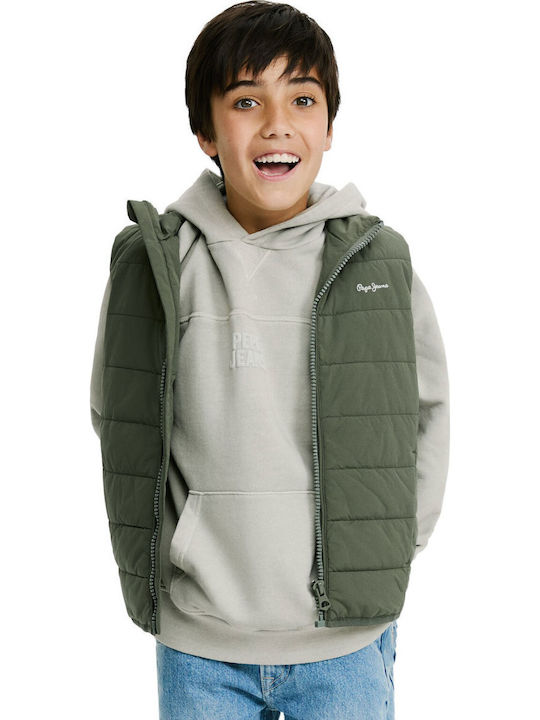 Macoy Kinderjacken & Winterjacken Lässig Ärmellos Khaki