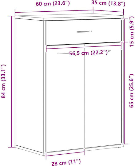 Ξύλινη Ξύλινη 60x35x84cm 862463 Ξύλινη Ξύλινη 60x35x84cm 862463