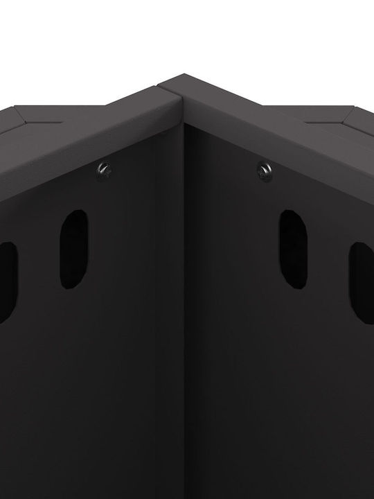 vidaXL Firepit Black 38x38x51cm