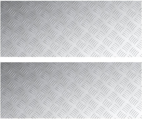 vidaXL Floor Skirting Aluminum for Steps 100x40cm 2pcs
