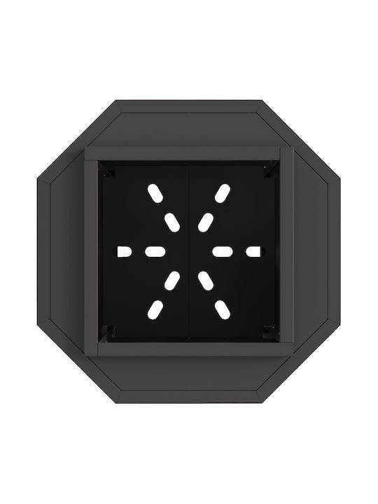vidaXL Firepit Black 38x38x51cm