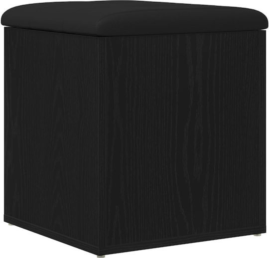 Табуретка Дневна стая с Място за Съхранение Дърво Black Oak 40x40x45бр