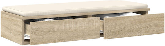 vidaXL Bettkasten aus Holz Oaks 80x36.5x16.5cm