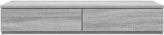 vidaXL Bed Drawer made of Wood Gray 100x36.5x16.5cm