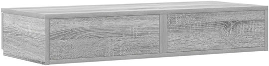 vidaXL Bed Drawer made of Wood Gray 100x36.5x16.5cm