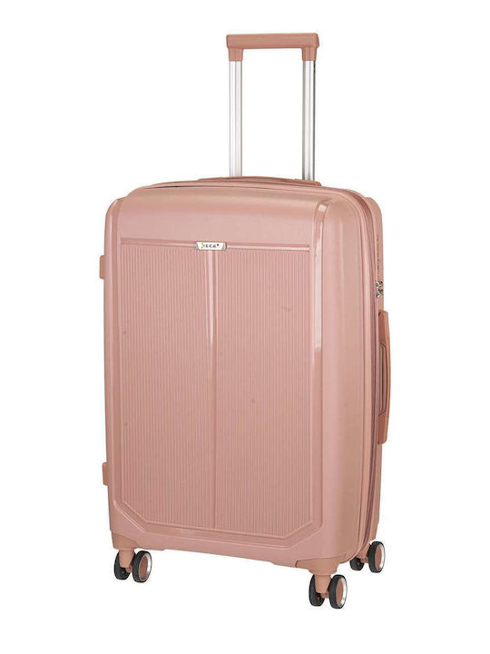 RCM Среден Куфар Rosegold с 4 колела Височина 65см.