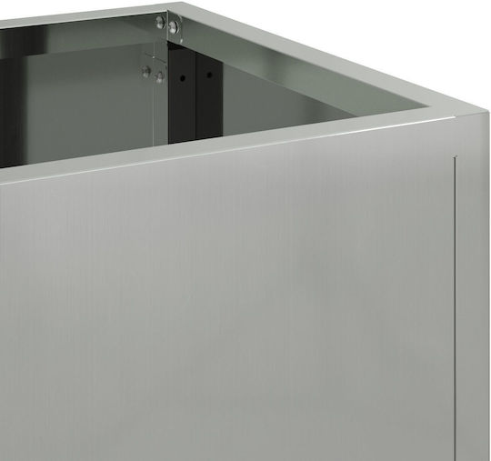 vidaXL Pot Metallic 60x26x45cm.