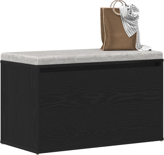 Eingangsmöbel mit Schuhschrank & Bank Black Oak 80x40x45cm