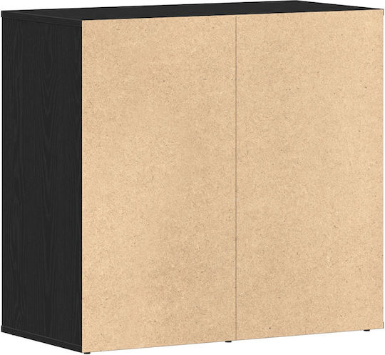 Entry Furniture with Mirror & Shoe Rack Black Velvet-Black Metal 80x40x75cm