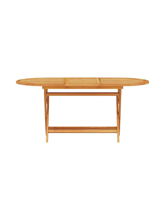 Outdoor Dining Set 5 Pieces Brown