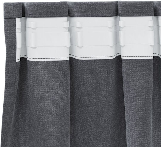 vidaXL vidaXL Vorhänge Fenster mit Bleistiftfalten Grau 140x175cm