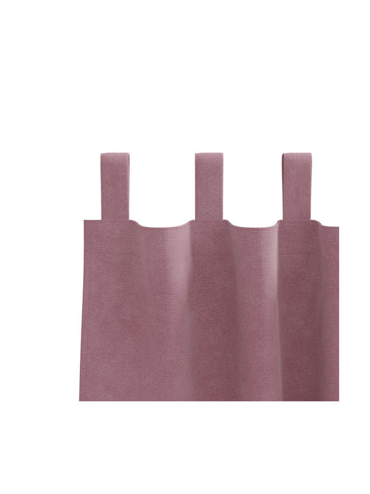 vidaXL Set of Pink Blackout Window Curtains with Tab Top 140x140cm