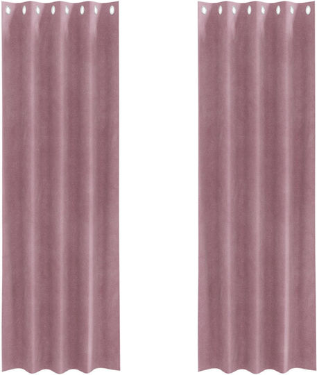 vidaXL vidaXL Vorhänge mit Grommets Rosa 140x225cm
