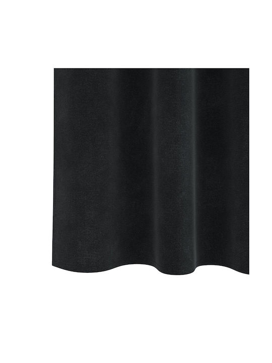 vidaXL Set Vorhänge mit Bleistiftfalten Schwarz 140x225cm