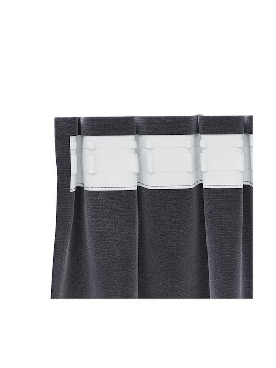 vidaXL vidaXL Set of Window Curtains with Pencil Pleat Black 140x140cm