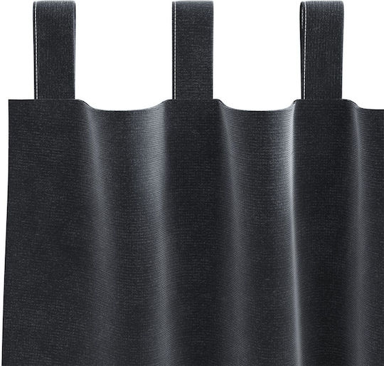 vidaXL Σετ Κουρτίνες με Τιράντες Γκρι 140x245εκ.