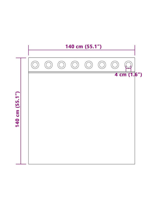 vidaXL vidaXL Set Vorhänge Verdunkelung Fenster mit Grommet Beige 140x140cm